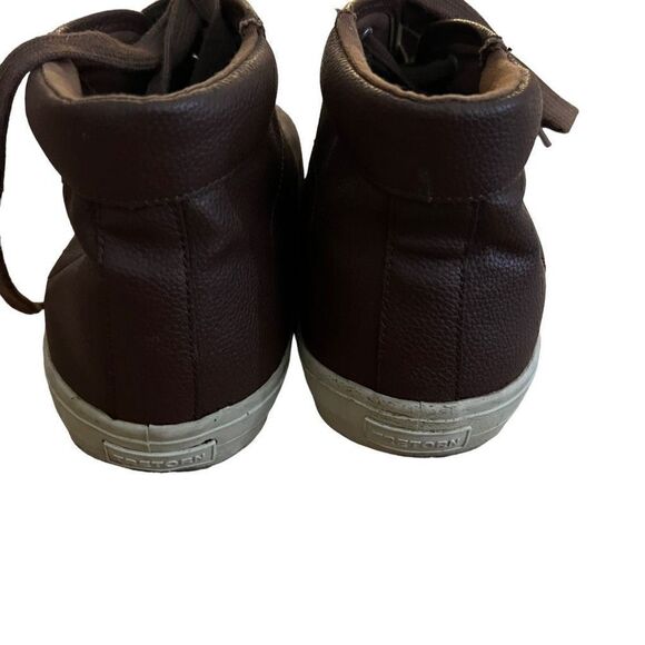 Tretorn Men's High Top Lace up Eco Ortholite Sneakers Brown Size 10 - Picture 4 of 7
